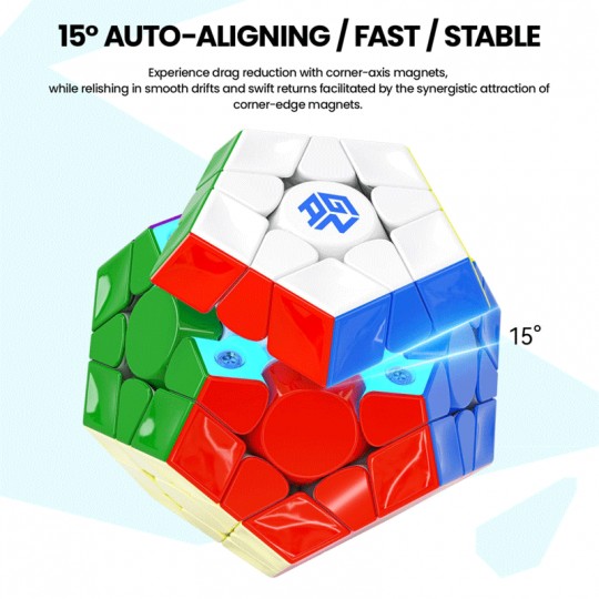 Cube GAN Megaminx Maglev Frosted Black Gan Cube - 3