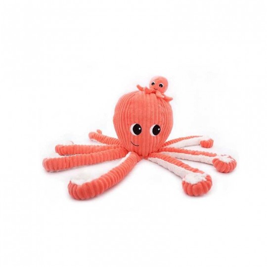 Peluche Les Ptipotos : Pieuvre Filou maman et son bébé corail Les Déglingos - 2