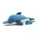 Peluche Les Ptipotos : dauphin Tofou maman et son bébé bleu Les Déglingos - 2 Peluche Les Ptipotos : dauphin Tofou maman et son bébé bleu Les Déglingos - 2