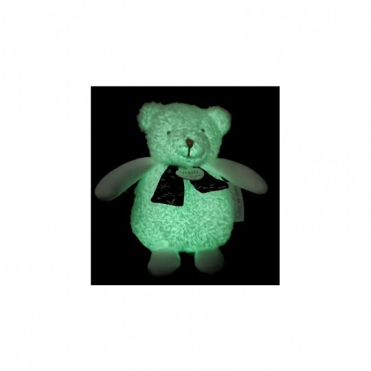 Clair de Lune : Boite à musique luminescente Ours blanc 17 cm - Doudou et compagnie Doudou et compagnie - 2