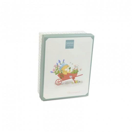 Dans mon jardin : Doudou attache-sucette Vache Aneth 19 cm - Doudou et compagnie Doudou et compagnie - 2