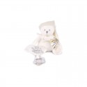 Collection Anniversaire : Ours en peluche Blanc attache-sucette 20 cm - Doudou et compagnie Doudou et compagnie - 2 Collection Anniversaire : Ours en peluche Blanc attache-sucette 20 cm - Doudou et compagnie Doudou et compagnie - 2