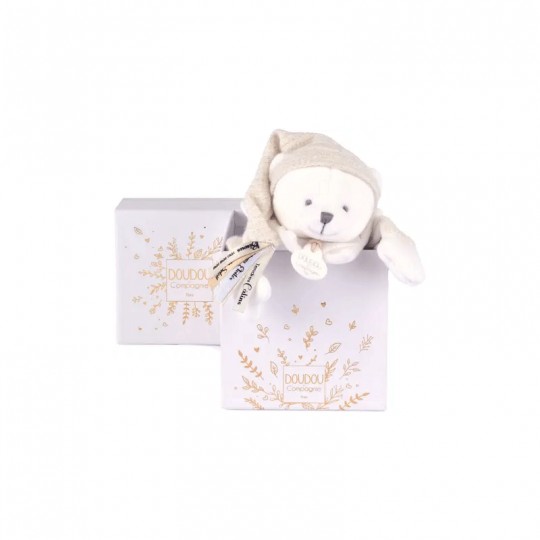 Collection Anniversaire : Doudou Ours cape Blanc 25 cm - Doudou et compagnie Doudou et compagnie - 2