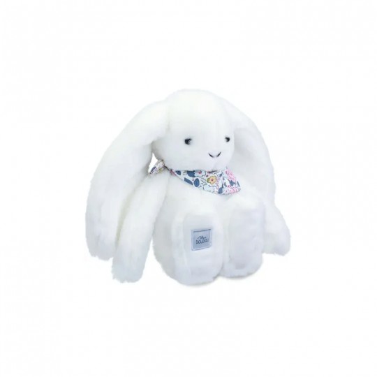 Lapin Fleurette : Peluche Lapin blanc 25 cm - Doudou et compagnie Doudou et compagnie - 1