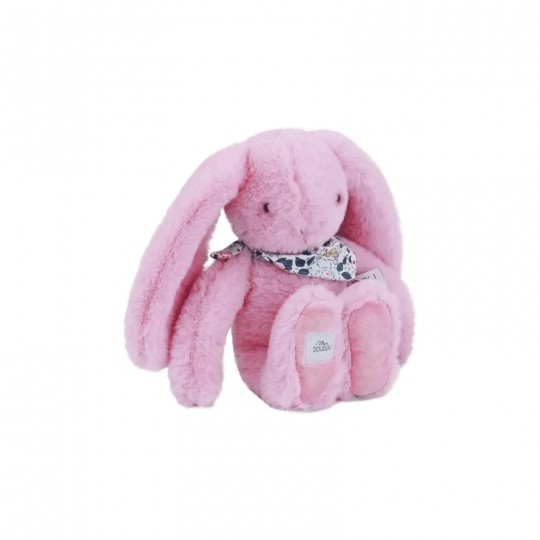Lapin Fleurette : Peluche Lapin rose 25 cm - Doudou et compagnie Doudou et compagnie - 2