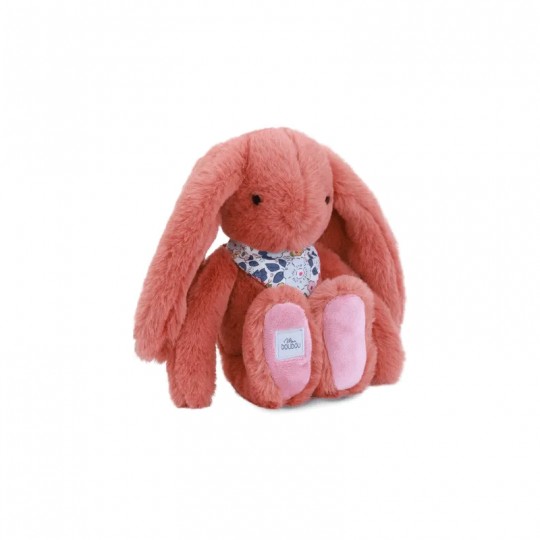 Lapin Fleurette : Peluche Lapin orange 25 cm - Doudou et compagnie Doudou et compagnie - 3
