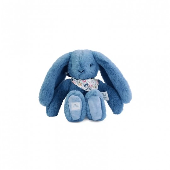 Lapin Fleurette : Peluche Lapin bleu 25 cm - Doudou et compagnie Doudou et compagnie - 1