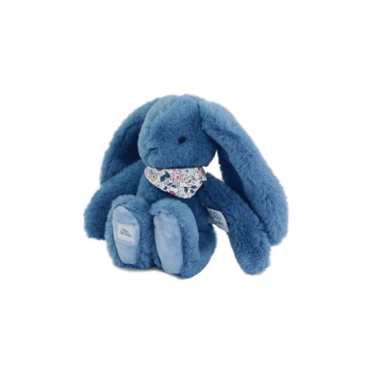 Lapin Fleurette : Peluche Lapin bleu 25 cm - Doudou et compagnie Doudou et compagnie - 2