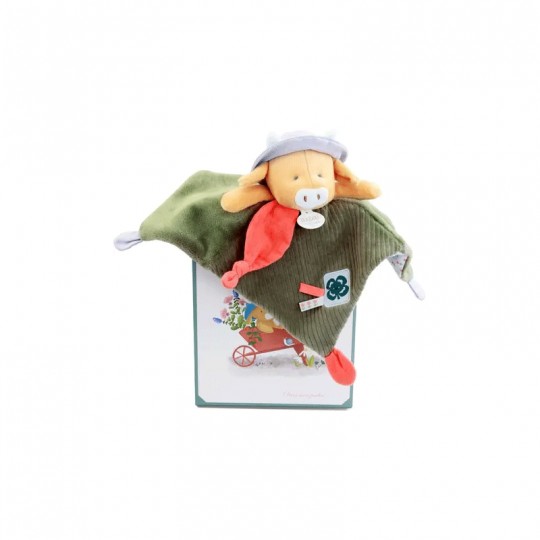 Dans mon jardin : Doudou vache plat Aneth 27 cm - Doudou et compagnie Doudou et compagnie - 1