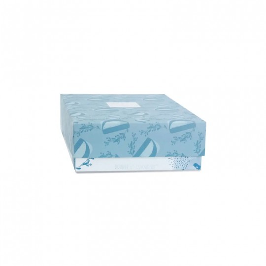 Lapin DOUDOU : Doudou Lapin mouchoir Bleu 10 cm - Doudou et compagnie Doudou et compagnie - 2