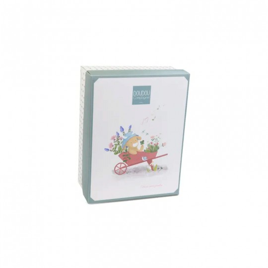 Dans mon jardin : Boite à musique Vache Aneth 20 cm - Doudou et compagnie Doudou et compagnie - 3