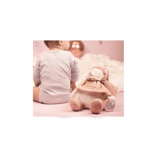 Collection Anniversaire : Peluche eveil Bébé Ours Rose 30 cm - Doudou et compagnie Doudou et compagnie - 2