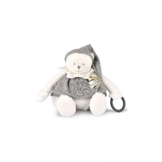 Collection Anniversaire : Peluche eveil Bébé Ours Gris 30 cm - Doudou et compagnie Doudou et compagnie - 2