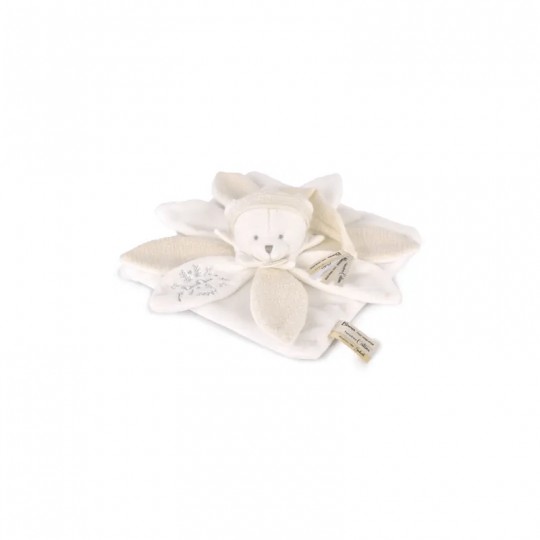 Collection Anniversaire : Doudou plat pétales Ours Blanc 25 cm - Doudou et compagnie Doudou et compagnie - 2