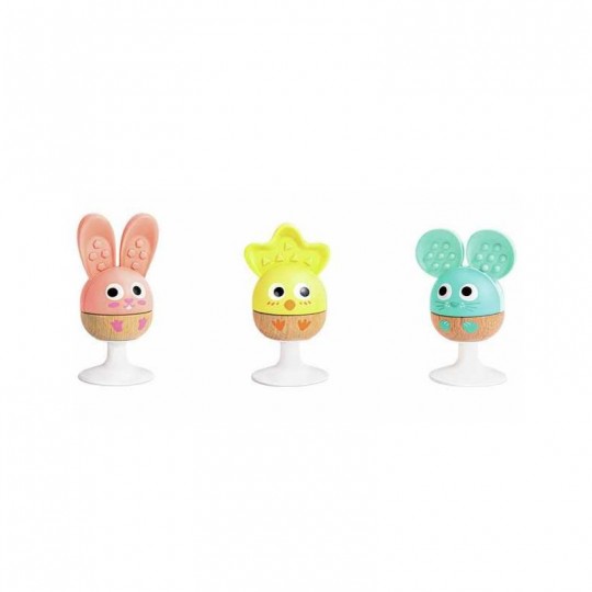3 hochets à ventouse Animaux - Hape Hape - 2