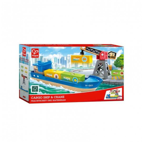 Bateau Cargo et Grue - Hape Hape - 1