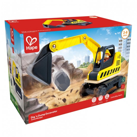 Mes engins de chantier Pelleteuse - Hape Hape - 2