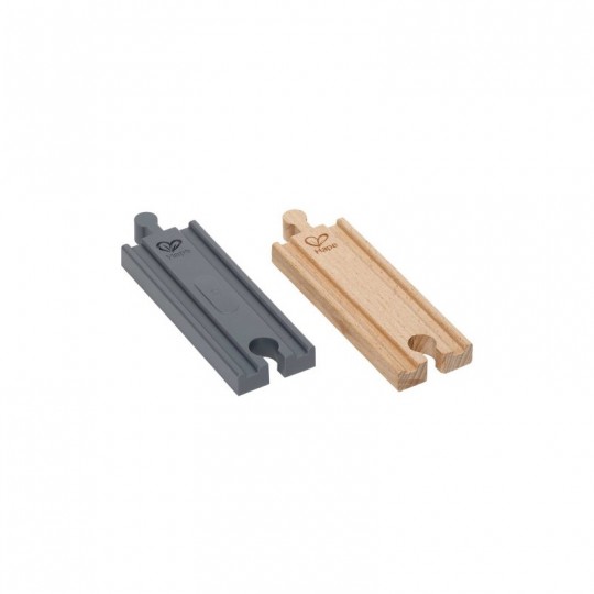 Pack de 2 rails en bois et sonore - Hape Hape - 1