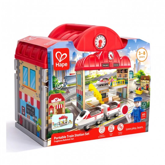 Coffret circuit de Train portable - Hape Hape - 1