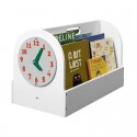 Boîte à livres avec horloge blanc - Tidy Books Tidy Books - 1 Boîte à livres avec horloge blanc - Tidy Books Tidy Books - 1
