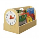 Boîte à livres avec horloge bois naturel - Tidy Books Tidy Books - 1 Boîte à livres avec horloge bois naturel - Tidy Books Tidy Books - 1