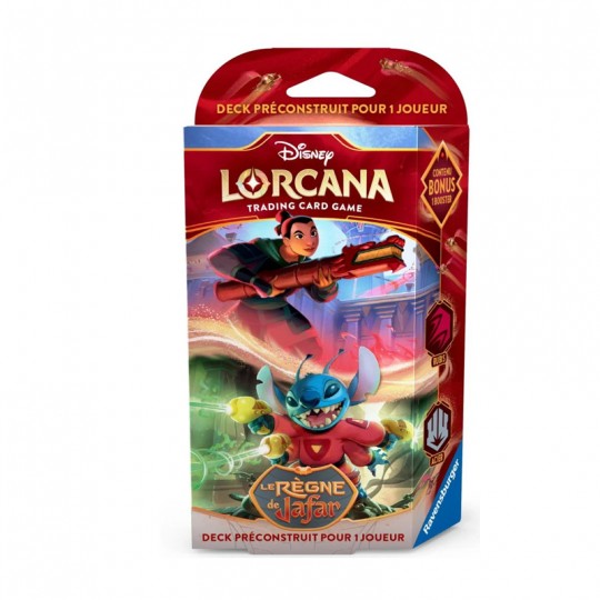 Disney Lorcana TCG - Chapitre 8 : Deck de démarrage Rubis / Acier  Mulan / Stitch FR Disney Lorcana TCG - 1