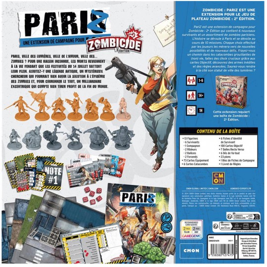 Extension campagne PariZ - Zombicide 2ème Edition CMON - 3