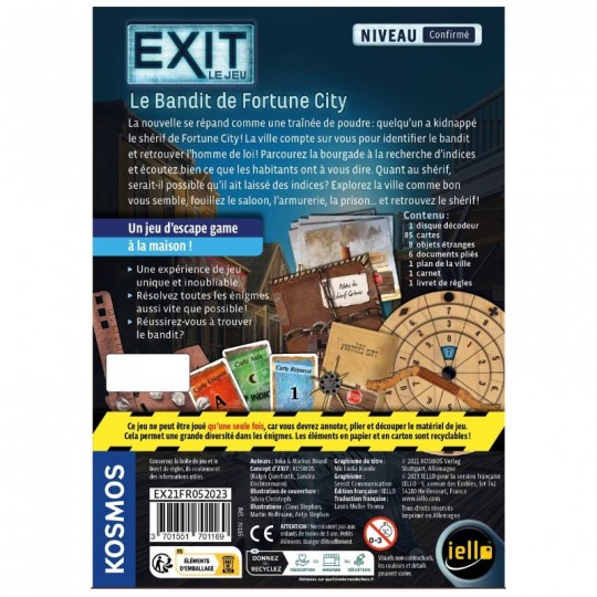 EXIT : Le Bandit de Fortune City (Confirmé) iello - 3