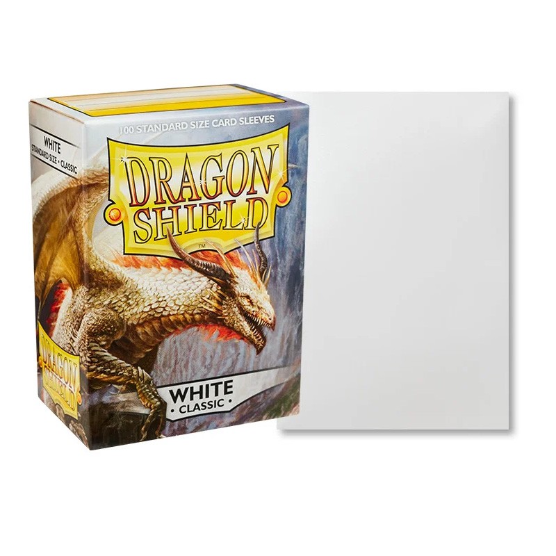 Boite de 100 Sleeves Dragon Shield : White