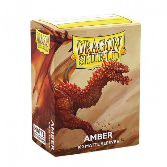 100 Dragon Shield Matte : Amber Dragon Shield - 2