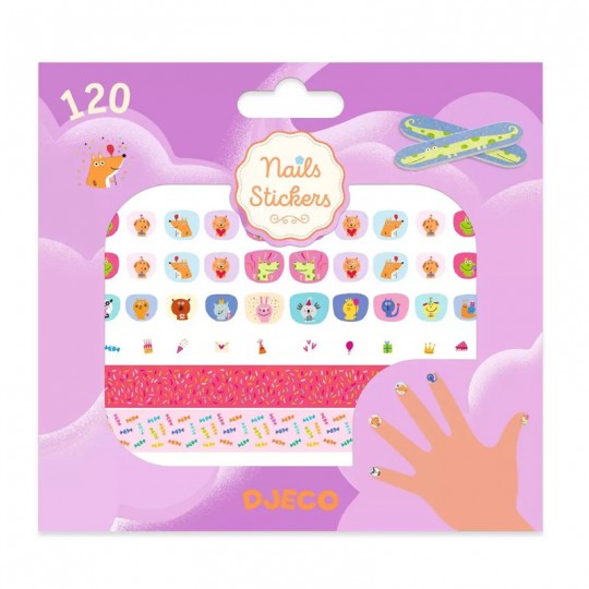 120 Nails Stickers Joyeux anniversaire ! - Djeco Djeco - 2