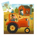 Puzzle silhouette 16 pcs Tracteur - Djeco Djeco - 1 Puzzle silhouette 16 pcs Tracteur - Djeco Djeco - 1