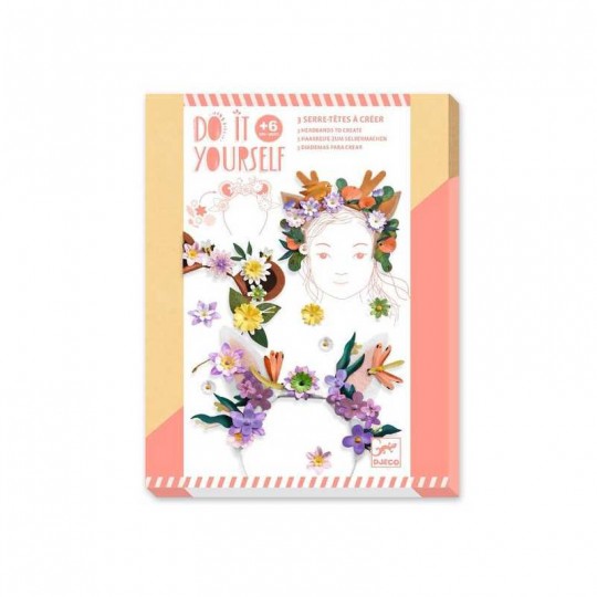 3 serre-têtes à créer Flower Friends DIY - Djeco Djeco - 1