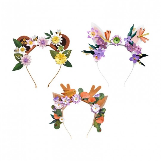 3 serre-têtes à créer Flower Friends DIY - Djeco Djeco - 2