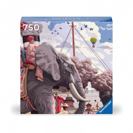 Puzzle Art & Soul 750 pcs Le Tour du monde en 80 jours - Ravensburger Ravensburger - 1