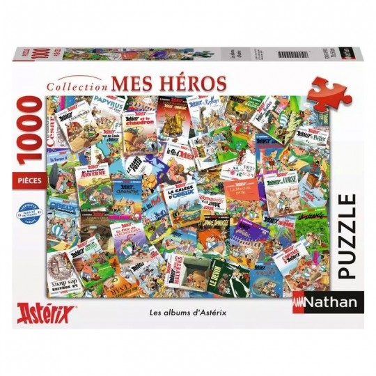 Puzzle 1000 pcs Collection Mes Héros : Les albums d'Astérix - Nathan Nathan - 1