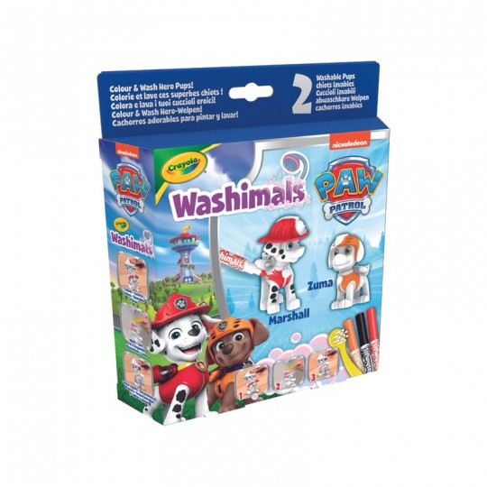 Coffret Washimals Pat'Patrouille 2 figurines - Crayola Crayola - 2