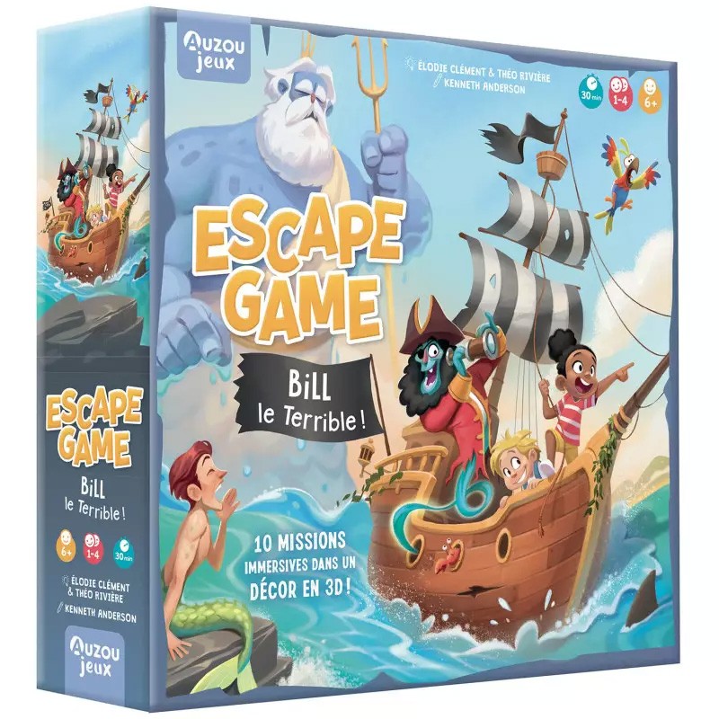 Boite de Escape game : Bill le terrible ! - Auzou