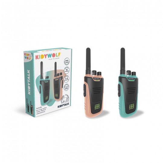 Talkie walkie avec batterie beige et cyan - Kidywolf Kidywolf - 1