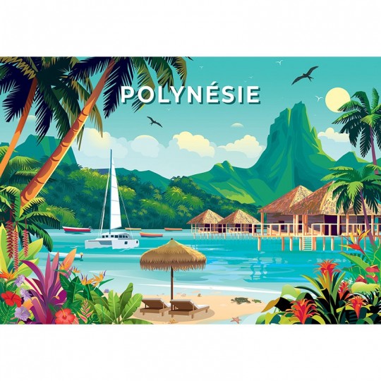 Puzzles 1000 pcs Polynésie française - Calypto Calypto - 1