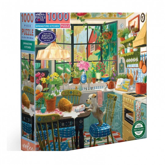 Puzzle 1000 Pcs Springtime Kitchen - Eeboo Eeboo - 1
