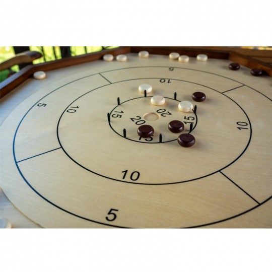 Crokinole Loisirs 69 cm + Sac de transport Uber Games - 3