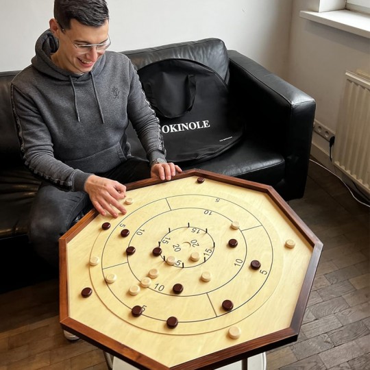 Crokinole Loisirs 69 cm + Sac de transport Uber Games - 2