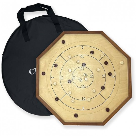 Crokinole Loisirs 69 cm + Sac de transport Uber Games - 1