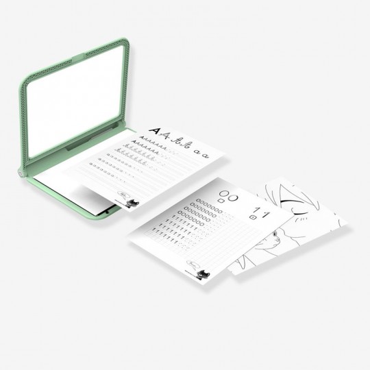 Kidydraw Pro - tablette lumineuse verte A4 transportable Nespart - 4
