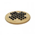 Solitaire en bois 22 cm billes en verre noir - HOT Games Hot Games - 1 Solitaire en bois 22 cm billes en verre noir - HOT Games Hot Games - 1