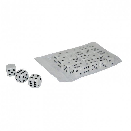Lot 20 Dés couleur Blanc 16 mm - HOT Games Hot Games - 1