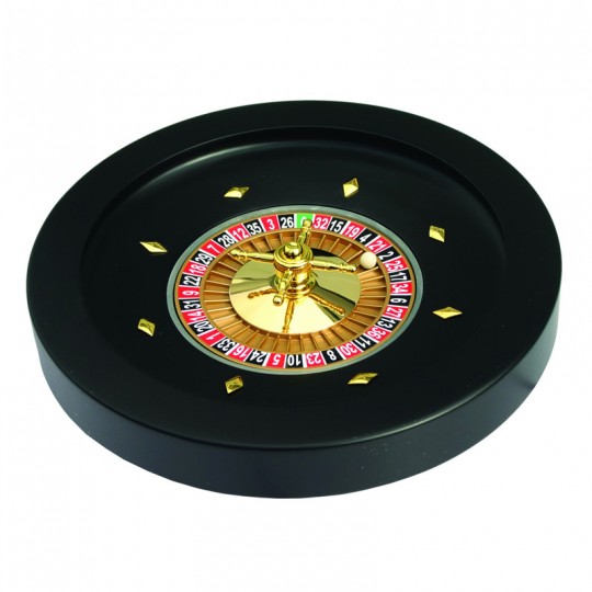 Roulette 52cm en bois-MDF noir 2 rouleaux - HOT Games Hot Games - 1