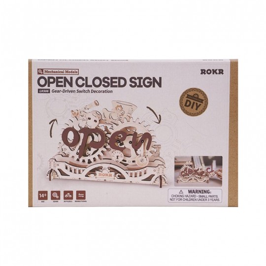 Open Closed Sign - Puzzle 3D ROKR Rokr - 2