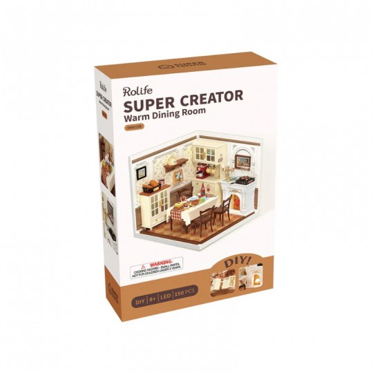 Warm Dining Room - Miniature 3D DIY Rolife Rolife - 2